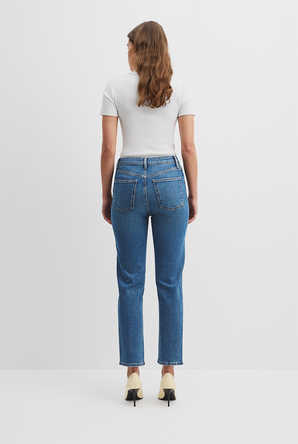 High Rise Slim Leg Jean