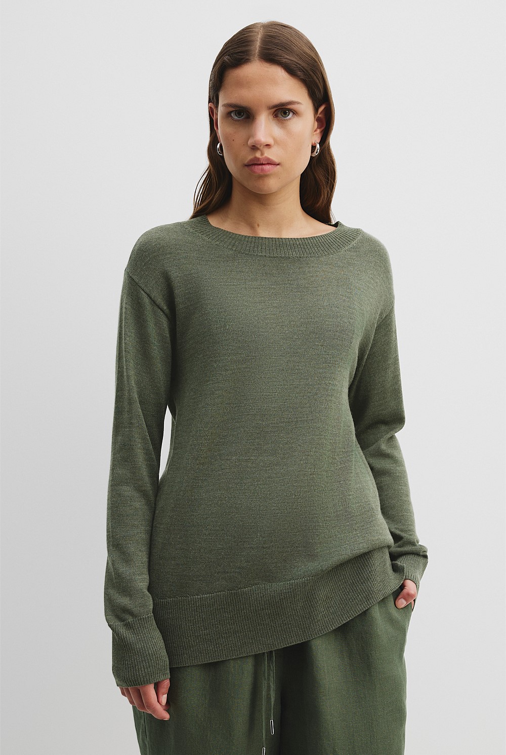 Verified Australian Merino Wool Crew Neck Knit