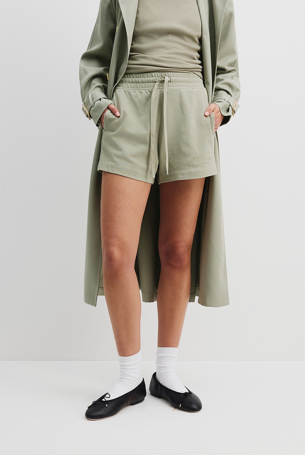 Australian Cotton Washed Jersey Short