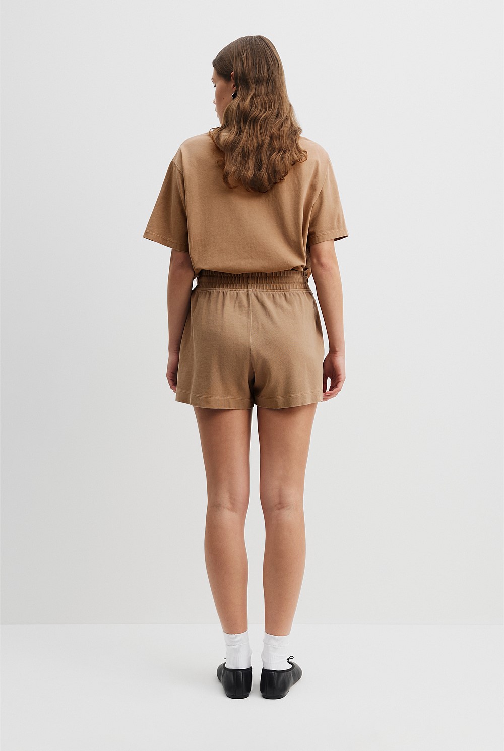Cotton Washed Jersey Short