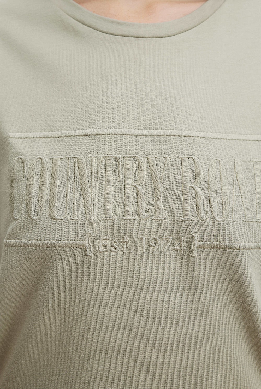 Verified Australian Cotton Heritage Embroidered T-Shirt