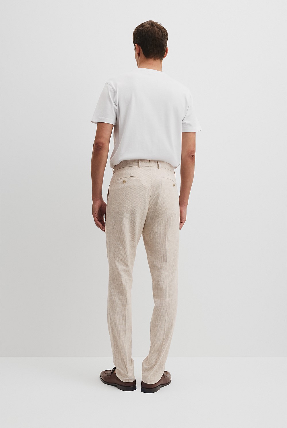 Linen Pinstripe Pant