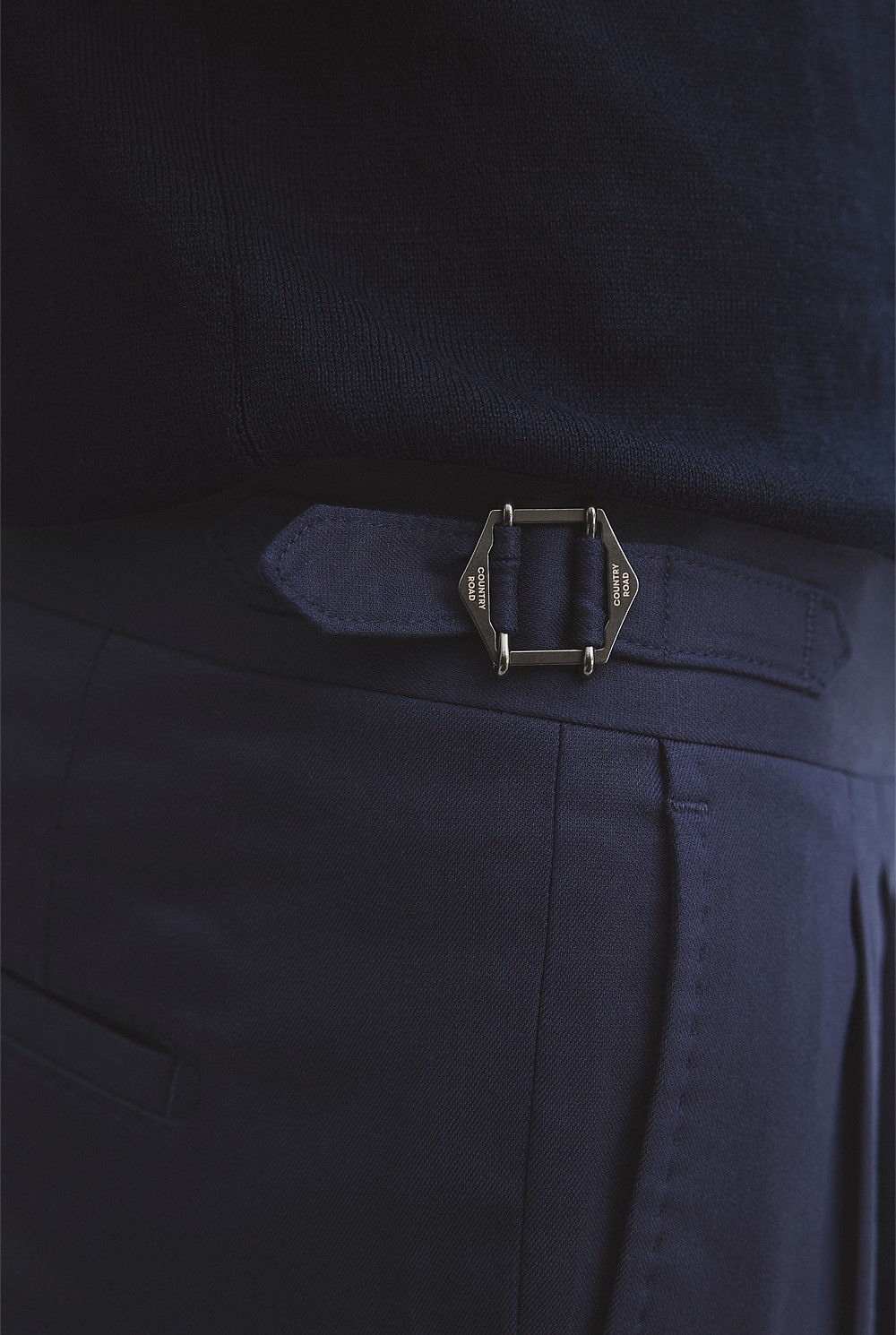 Lyocell Blend Buckle Pant