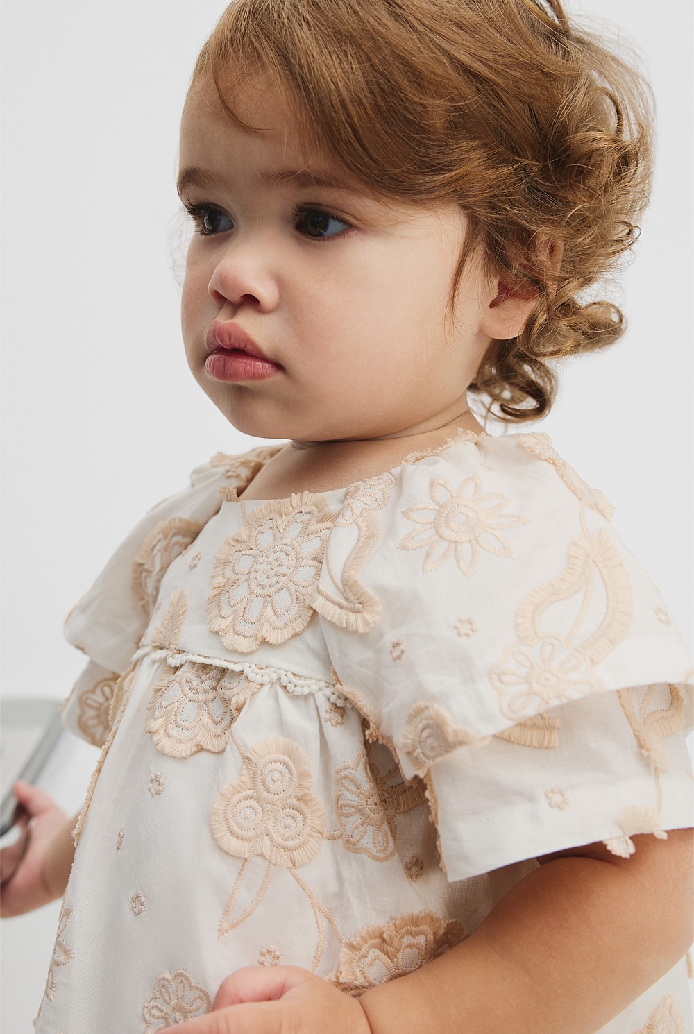 Organically Grown Cotton Floral Embroidered Dress