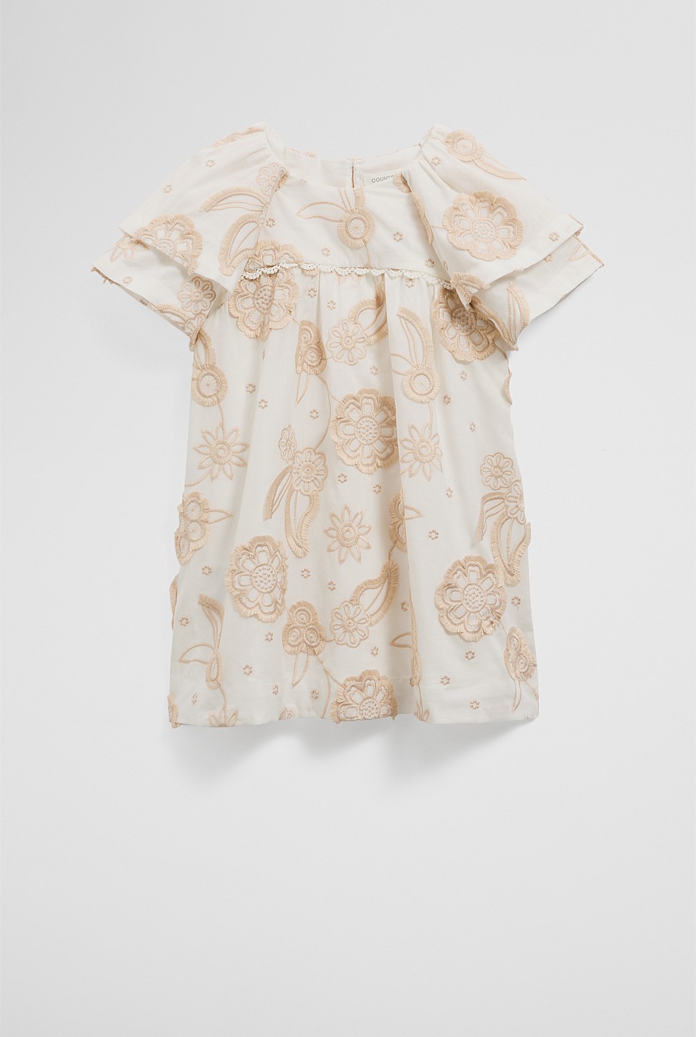 Organically Grown Cotton Floral Embroidered Dress