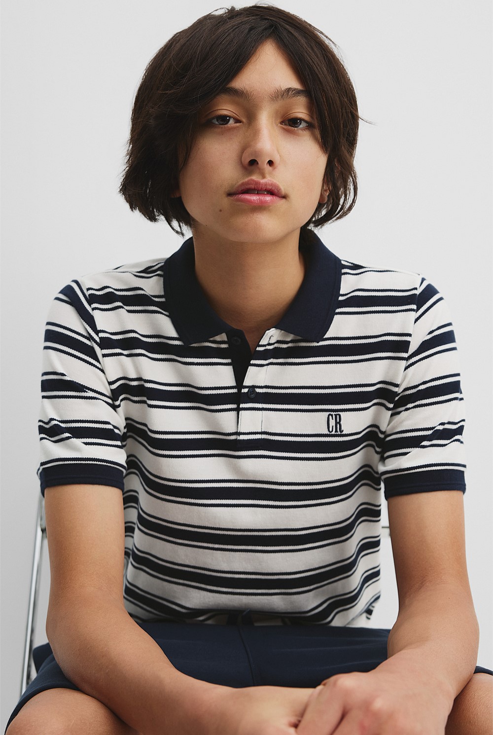 Teen Recycled Cotton Blend Polo Shirt