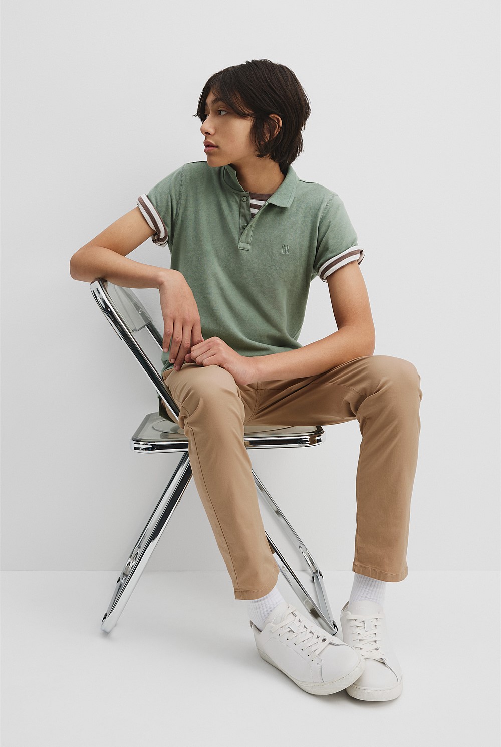 Teen Recycled Cotton Blend Polo Shirt