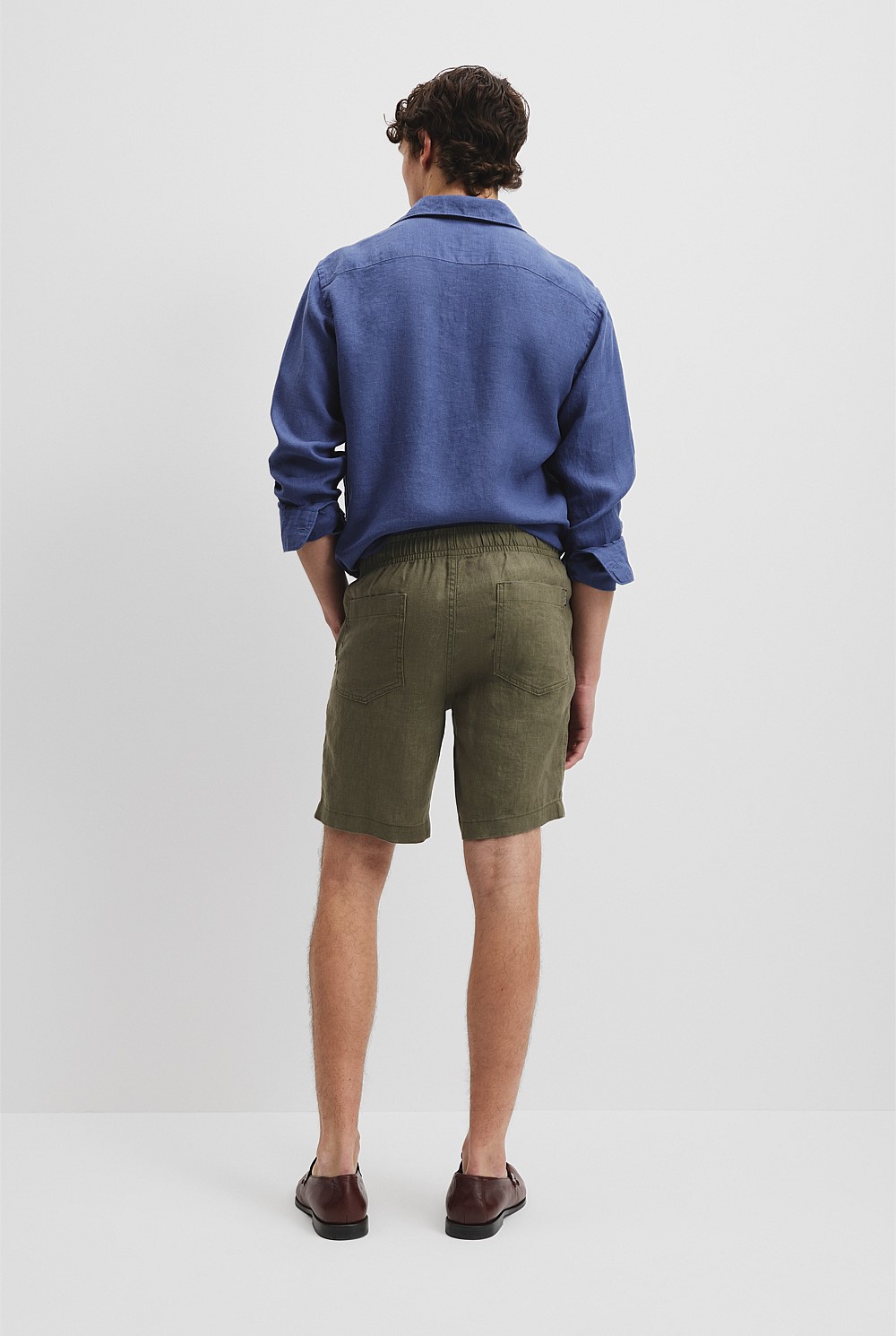 Organically Grown Linen Drawcord Short