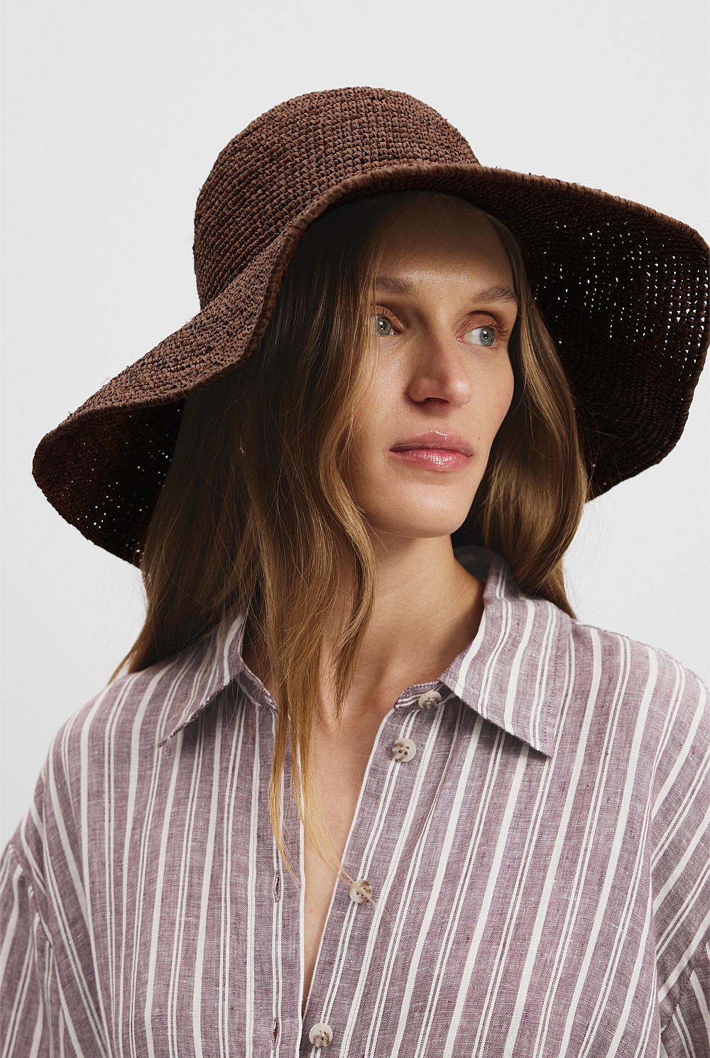 Raffia Wide Brim Hat