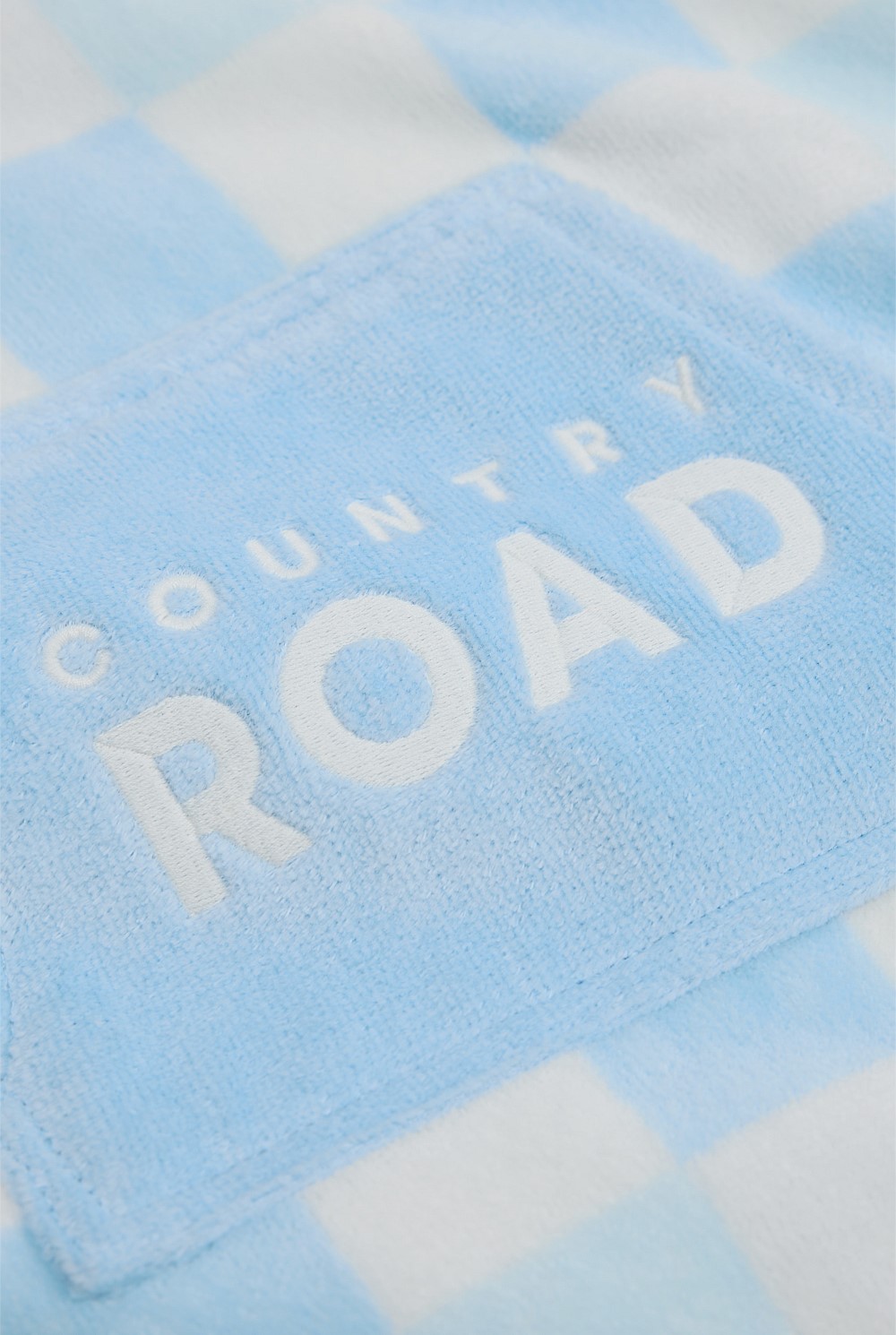 Logo Verified Australian Cotton Check Poncho