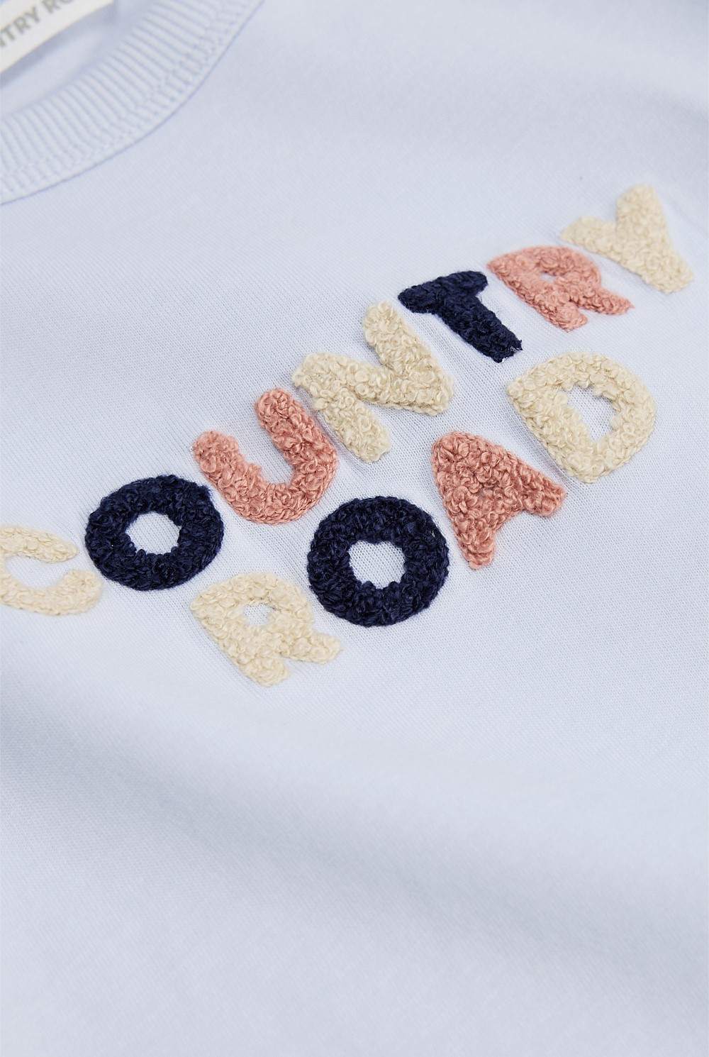 Organically Grown Cotton Boucle Logo T-Shirt