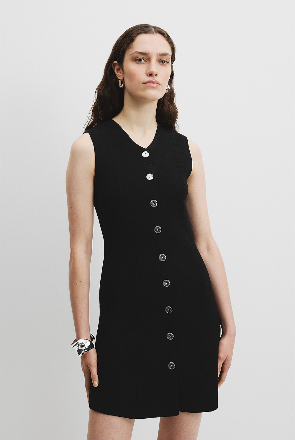 Compact Knit Vest Dress