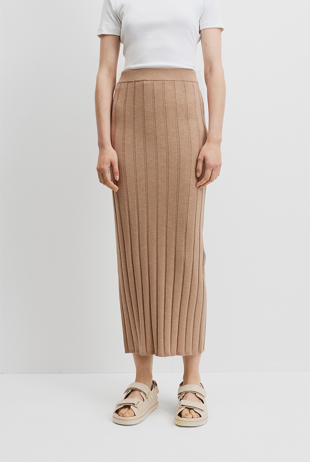 Organically Grown Cotton Linen Knit Skirt