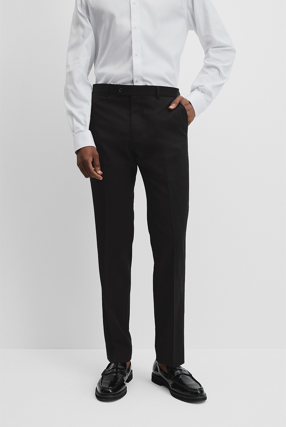 Regular Fit Italian-Woven Wool Pant