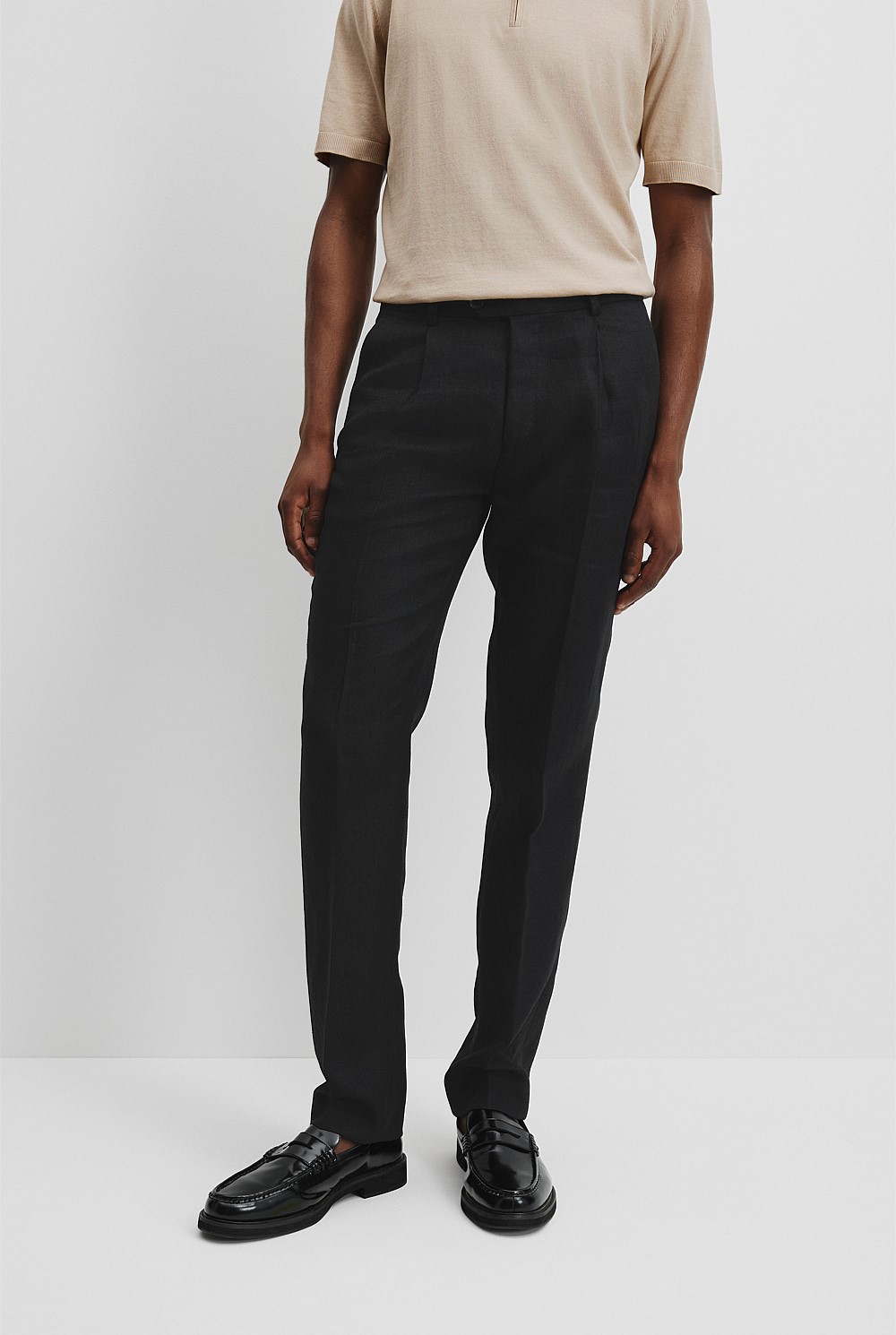 Linen Herringbone Pant