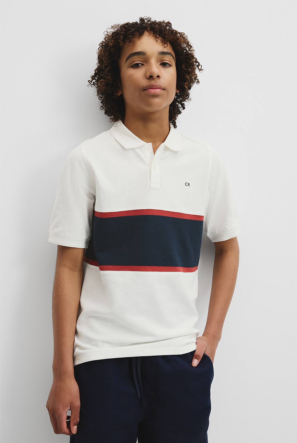 Teen Organically Grown Cotton Stripe Polo Shirt