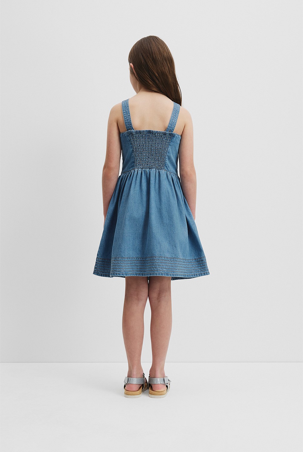 Denim Pinafore Dress