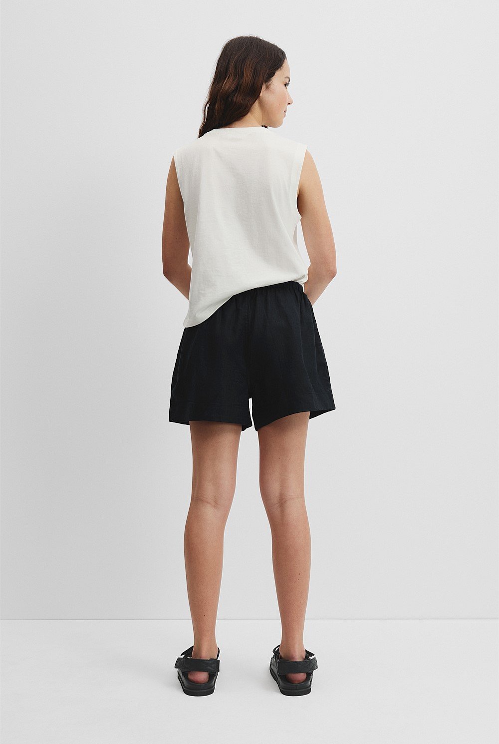 Teen Organically Grown Linen Short