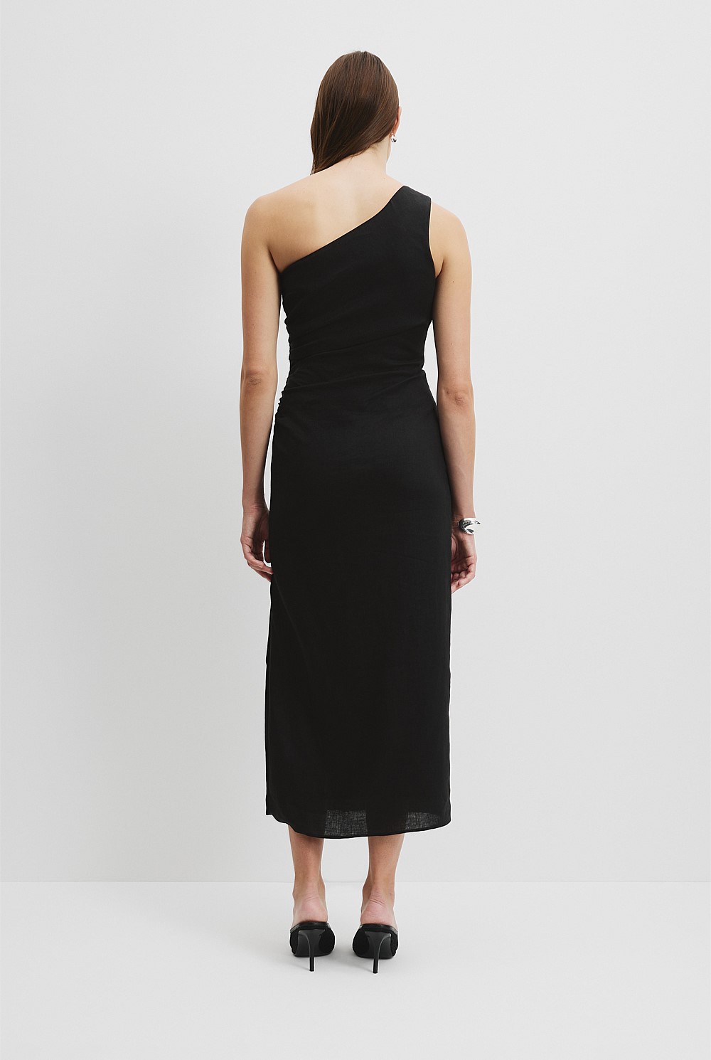 Organically Grown Linen Asymmetric Dress