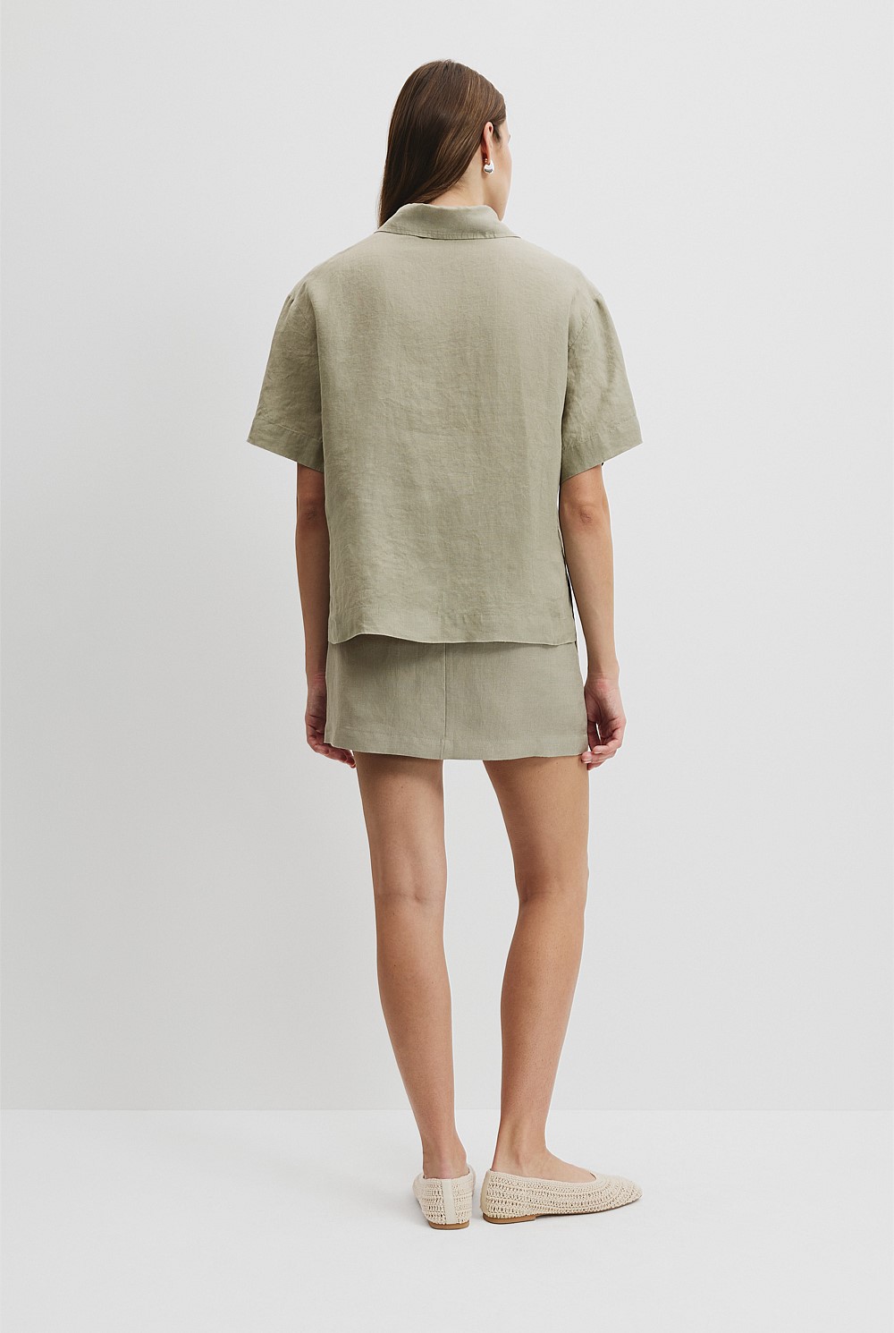 Organically Grown Linen Short Sleeve Shirt