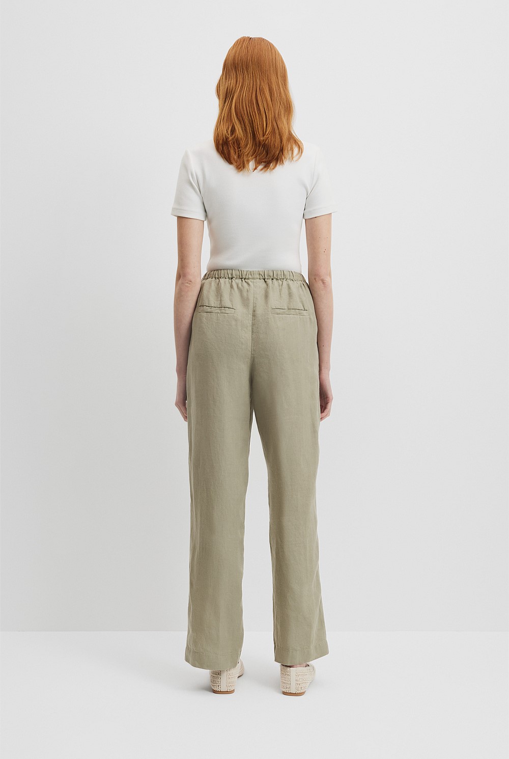 Organically Grown Linen Pull-On Pant