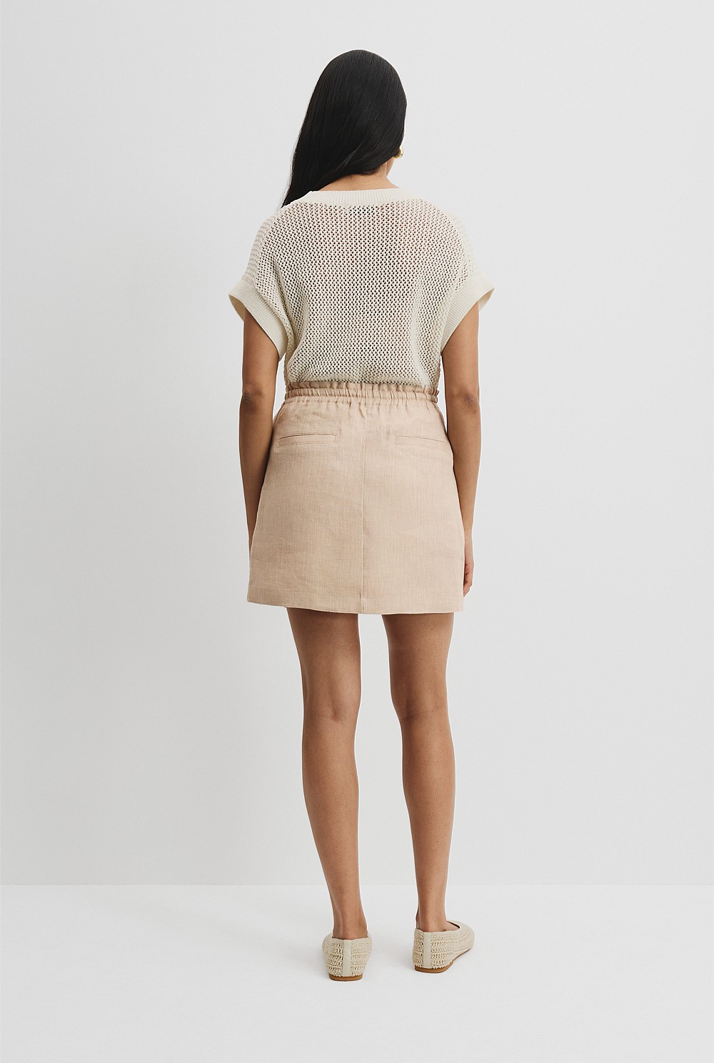 Organically Grown Linen Mini Skirt