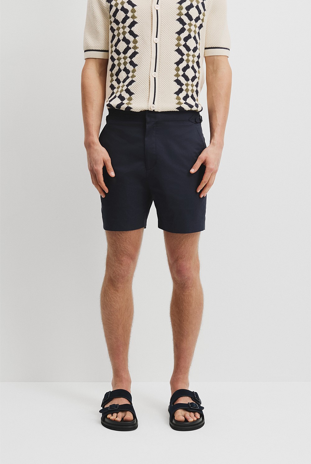 Organically Grown Cotton Strap Buckle Short