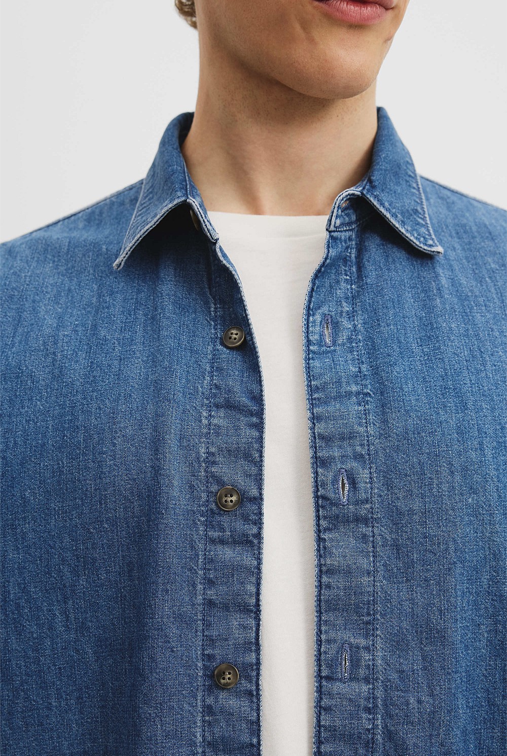 Short Sleeve Denim Shirt