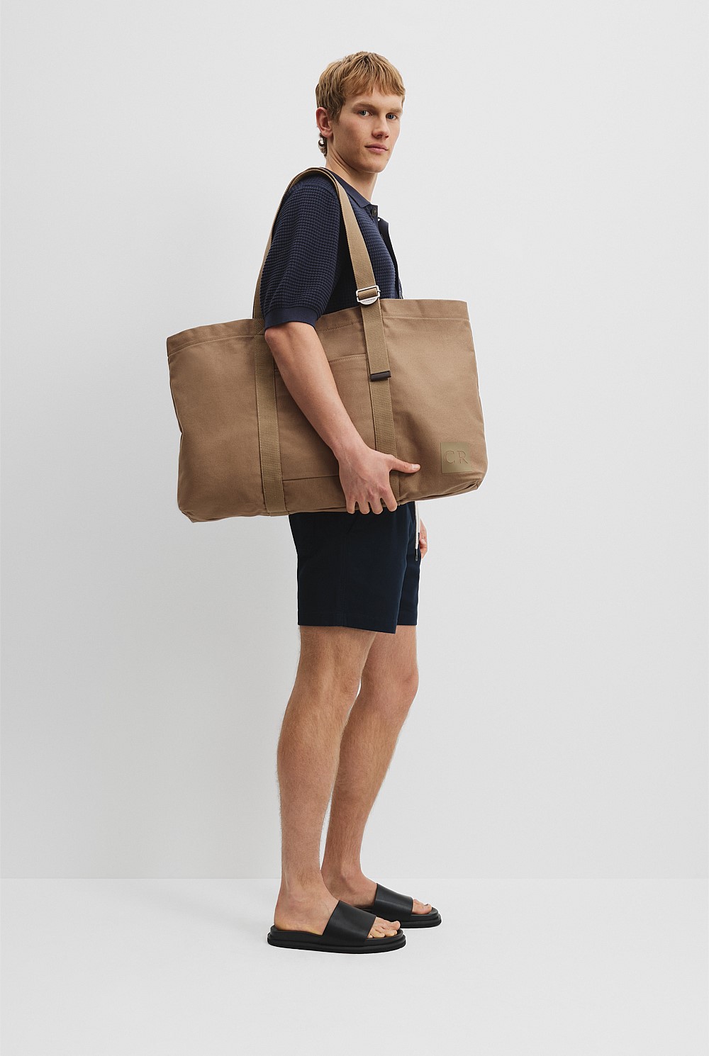 Large Cotton Twill Shopper