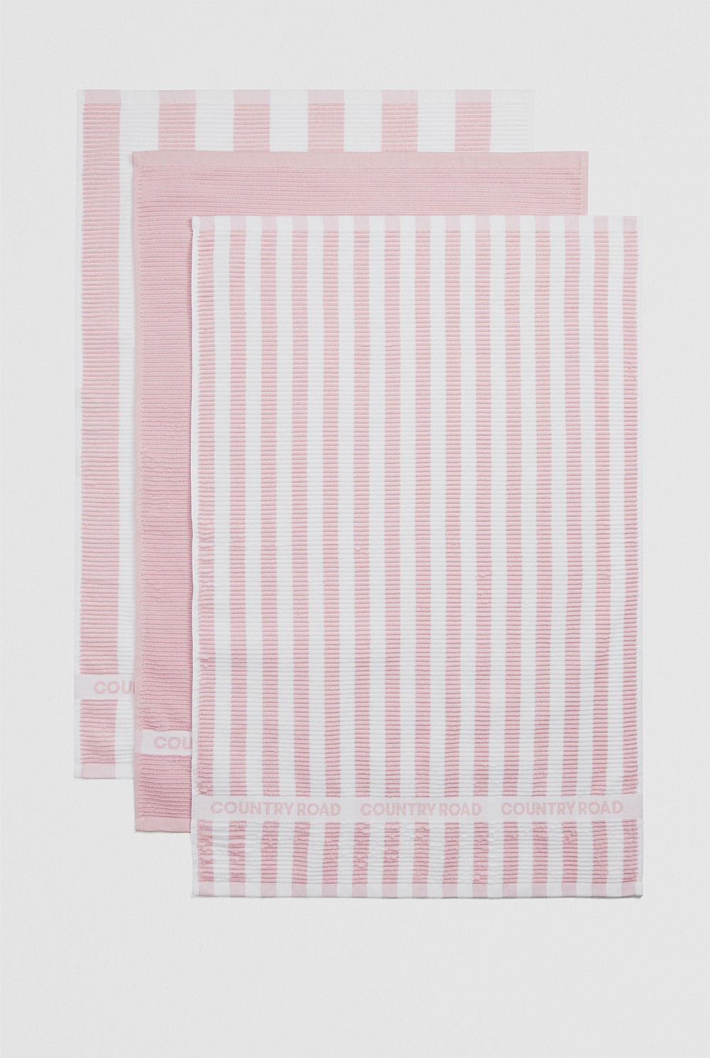 CR Stripe Verified Australian Cotton Tea Towel Pack of 3