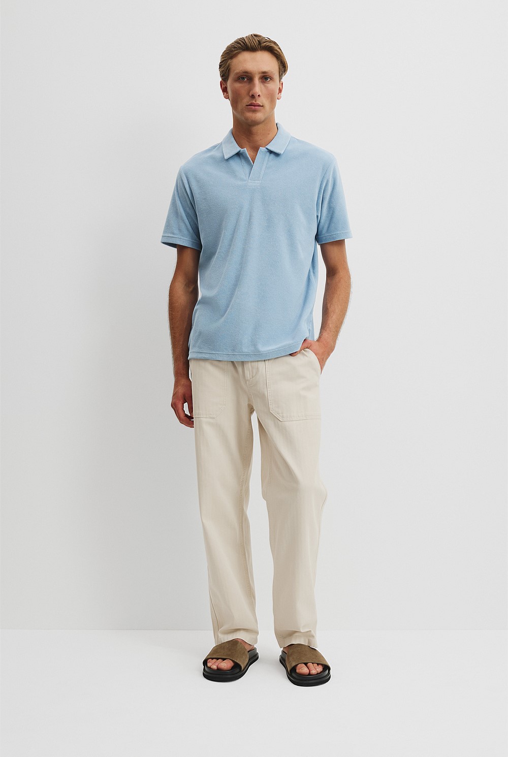 Australian Cotton Blend Terry Polo