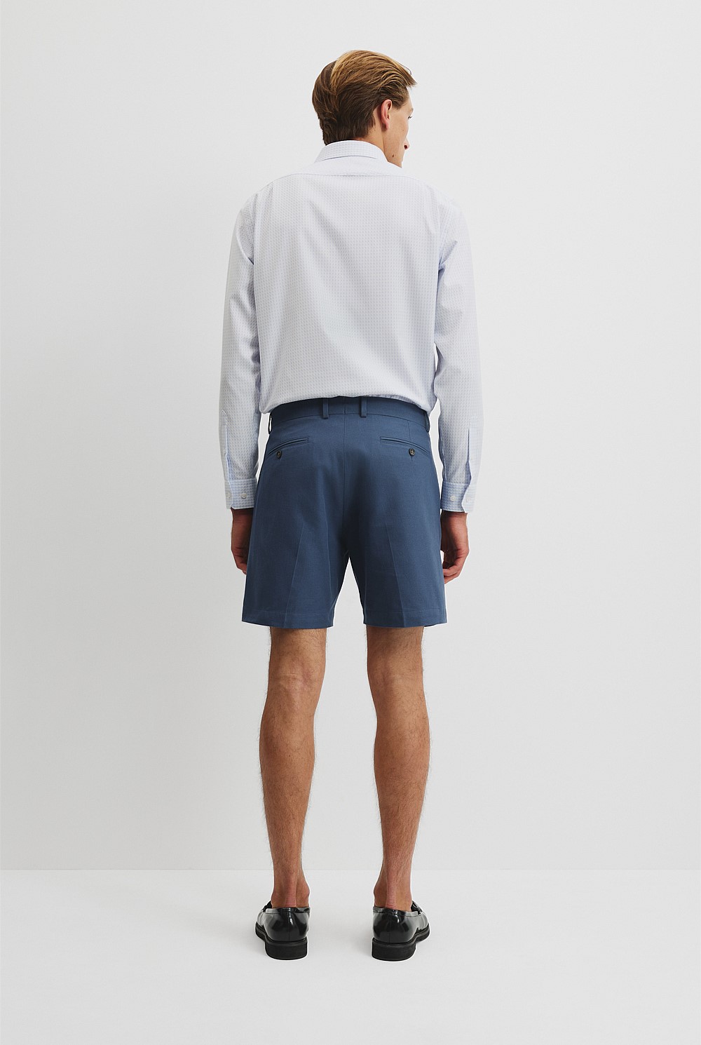 Tailored Cotton Textured Short