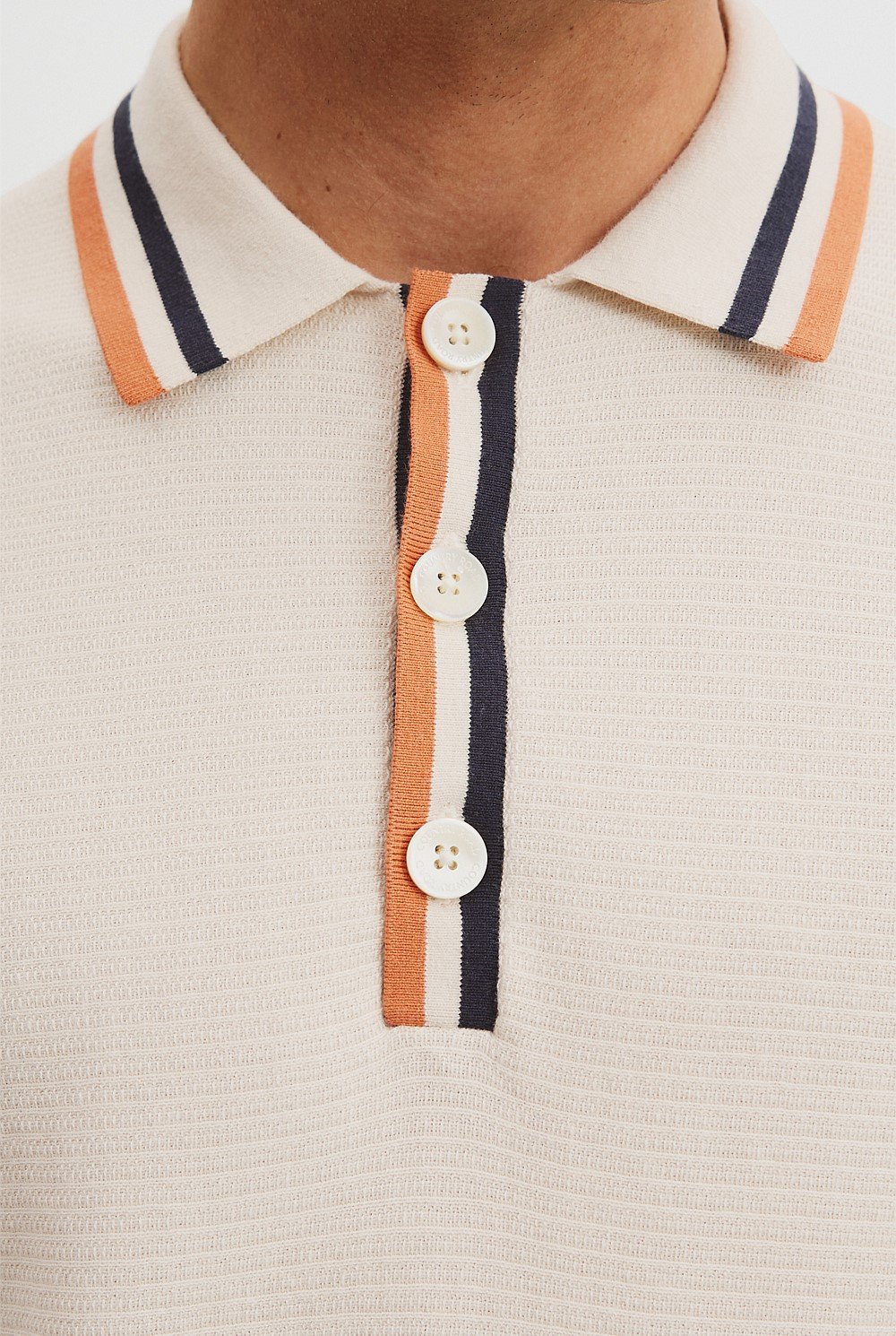 Australian Cotton Contrast Trim Polo