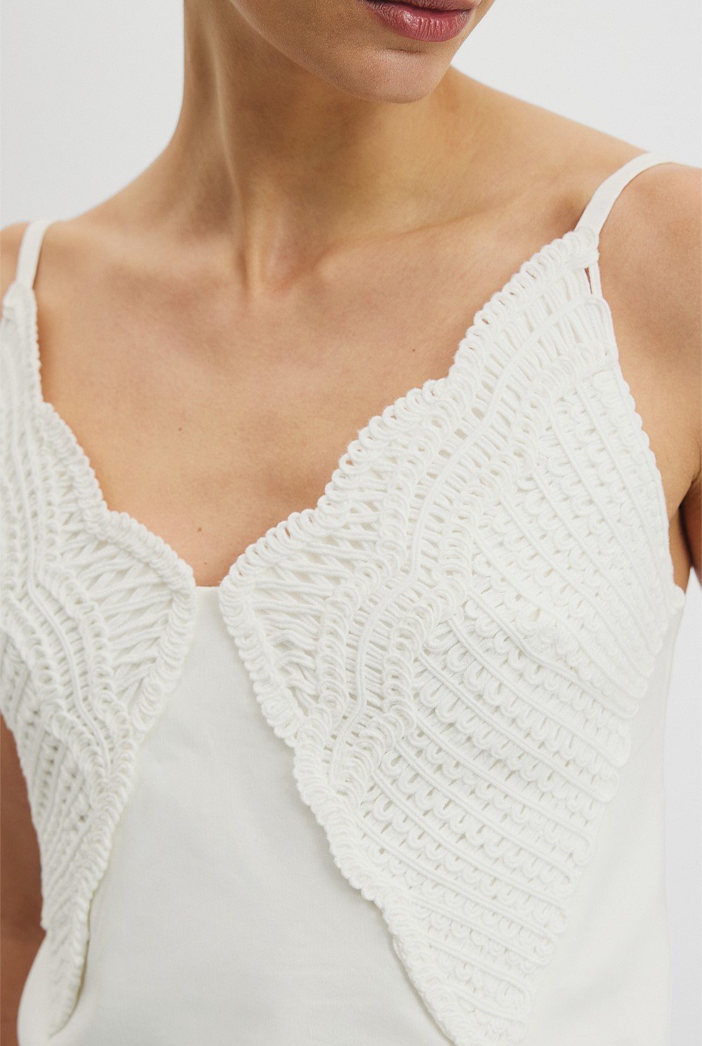 Crochet Trim Cami Top