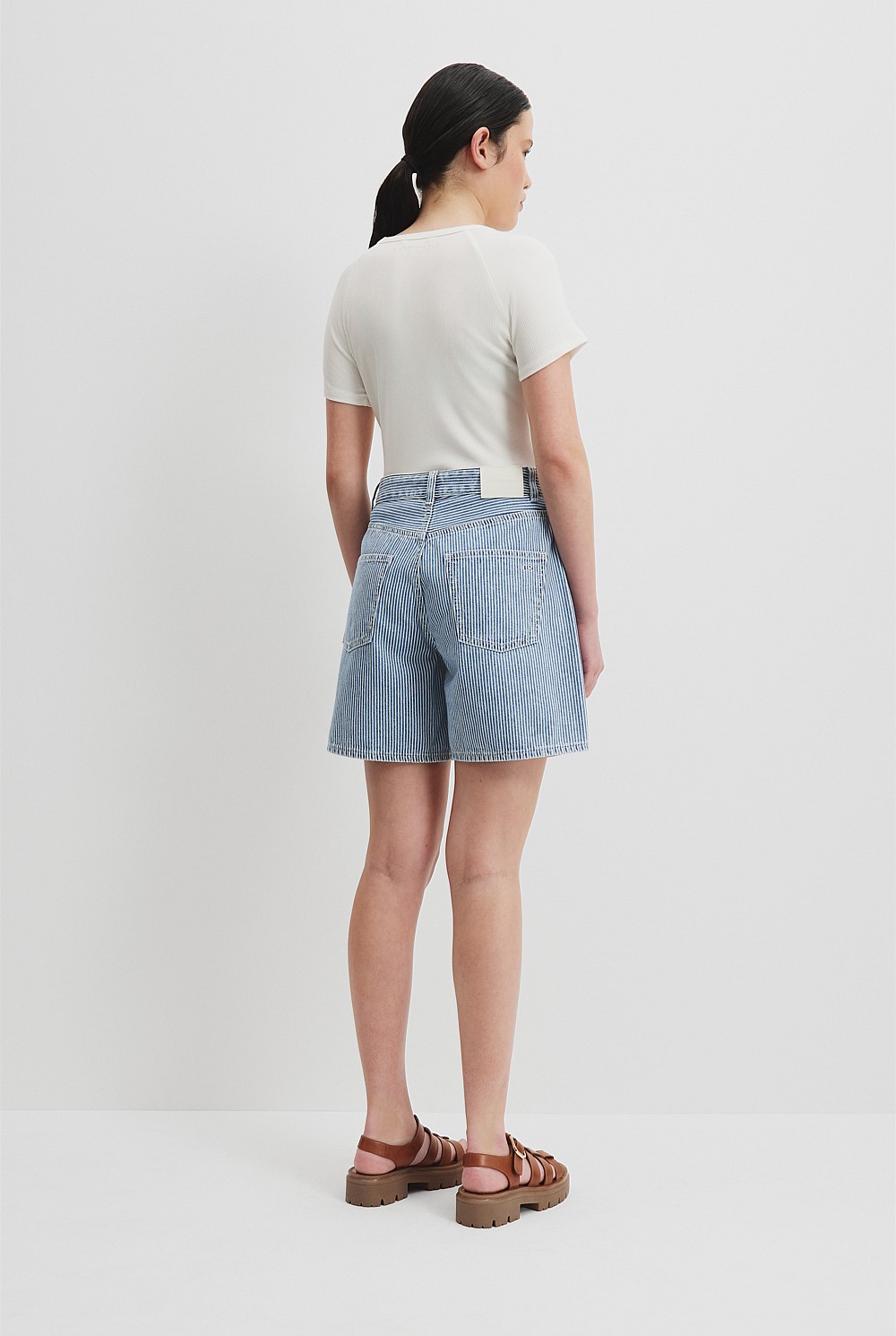 Teen High Rise Denim Short