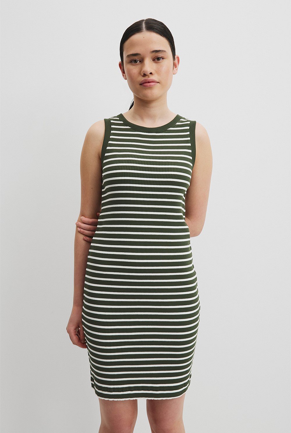 Teen Rib Knit Tank Dress