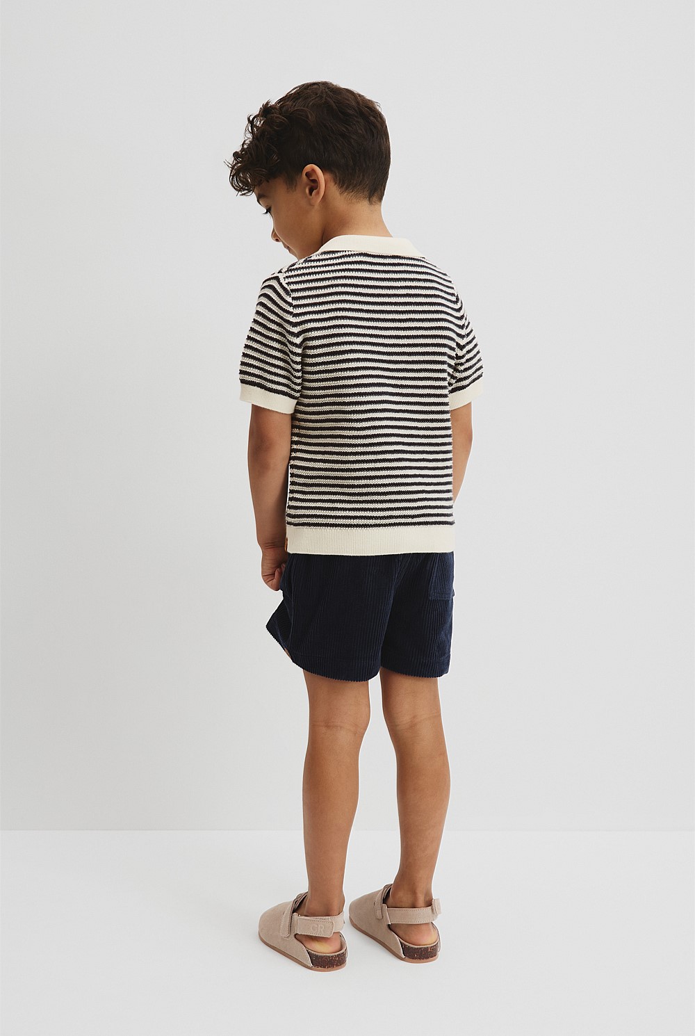 Organically Grown Cotton Stripe Knit Polo