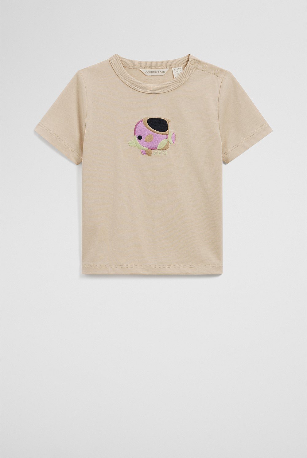 Organically Grown Cotton Fish Logo T-Shirt