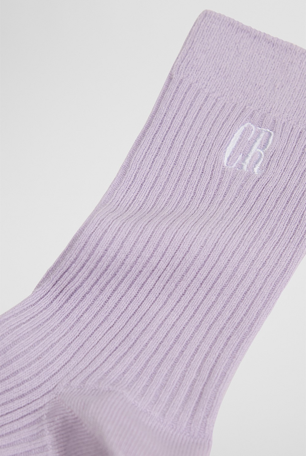 Australian Cotton Blend CR Ribbed Three-Quarter Crew Sock