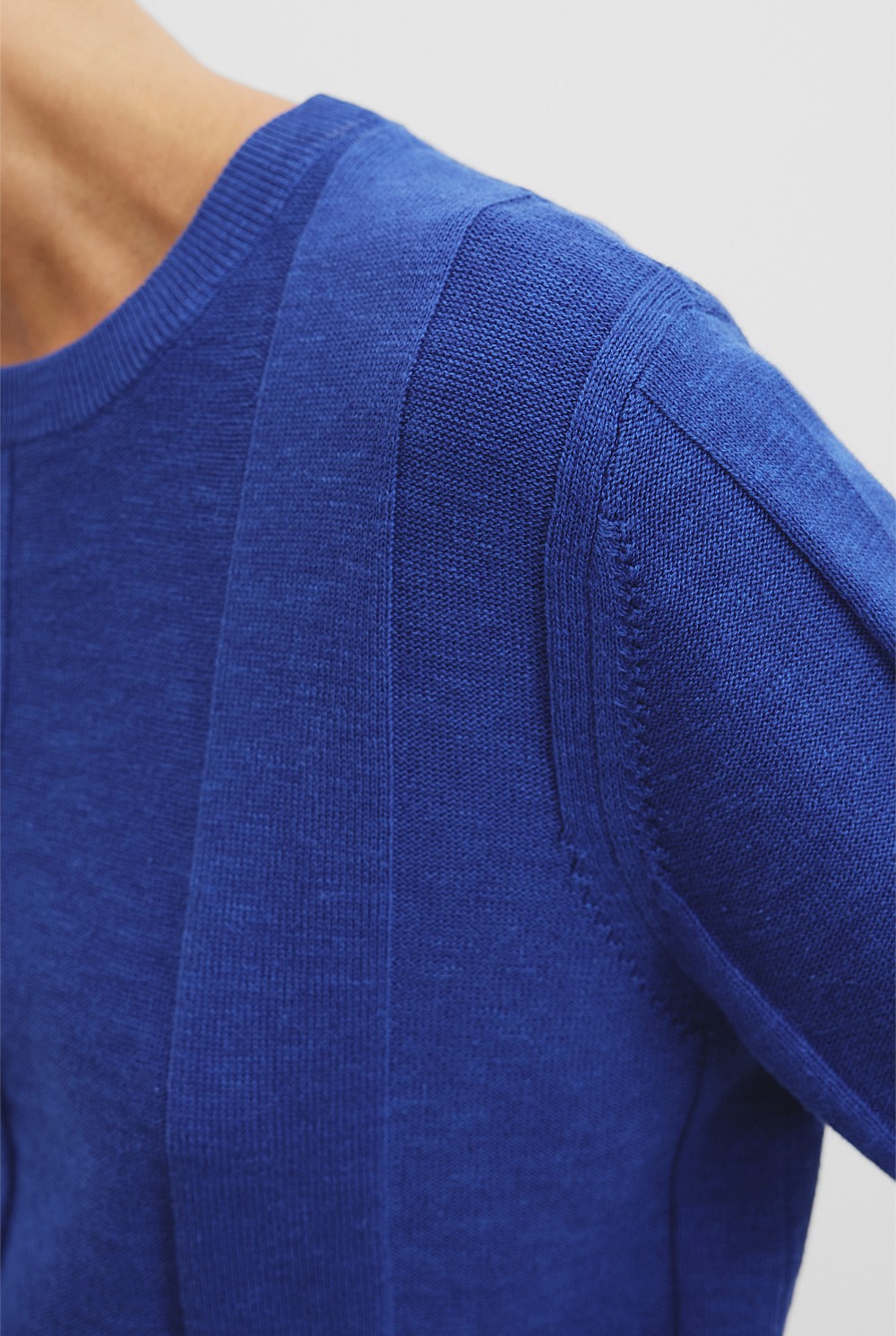 Organically Grown Cotton Linen Knit T-Shirt