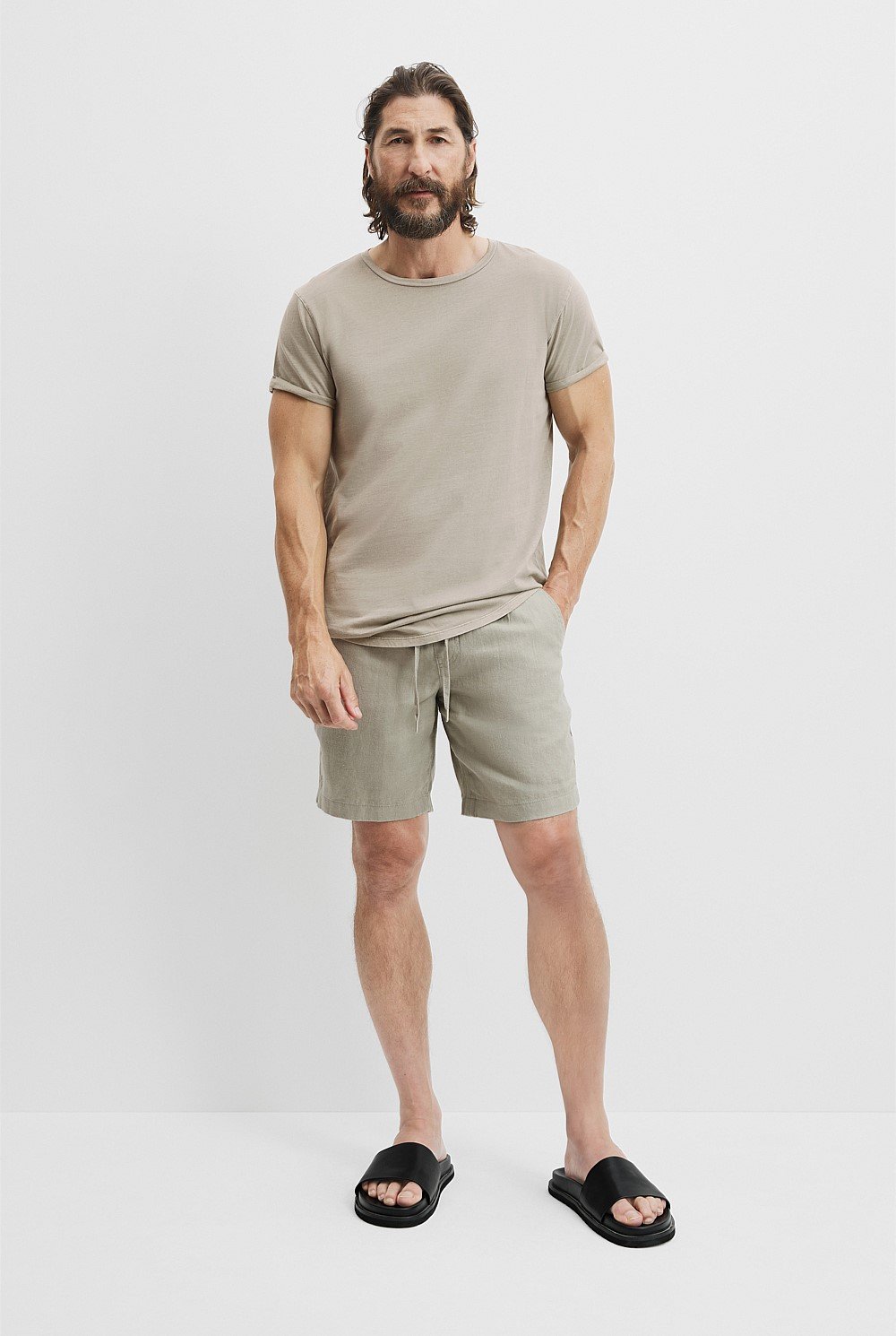 Australian Cotton Longline Garment Dyed T-Shirt