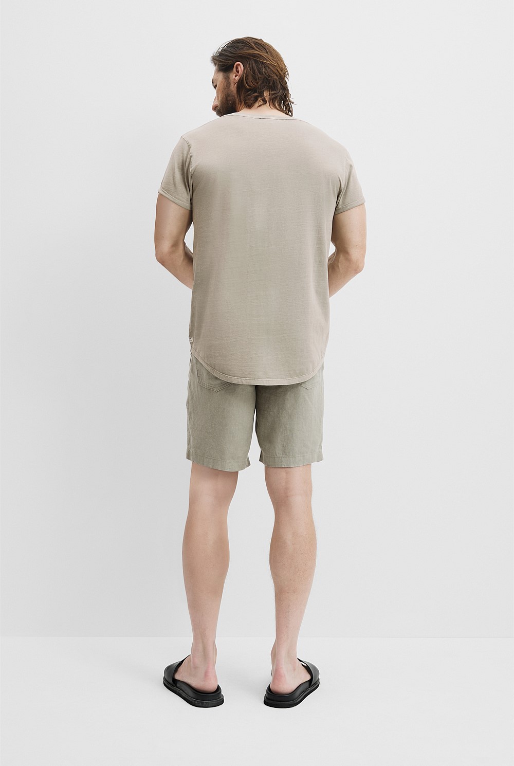 Australian Cotton Longline Garment Dyed T-Shirt