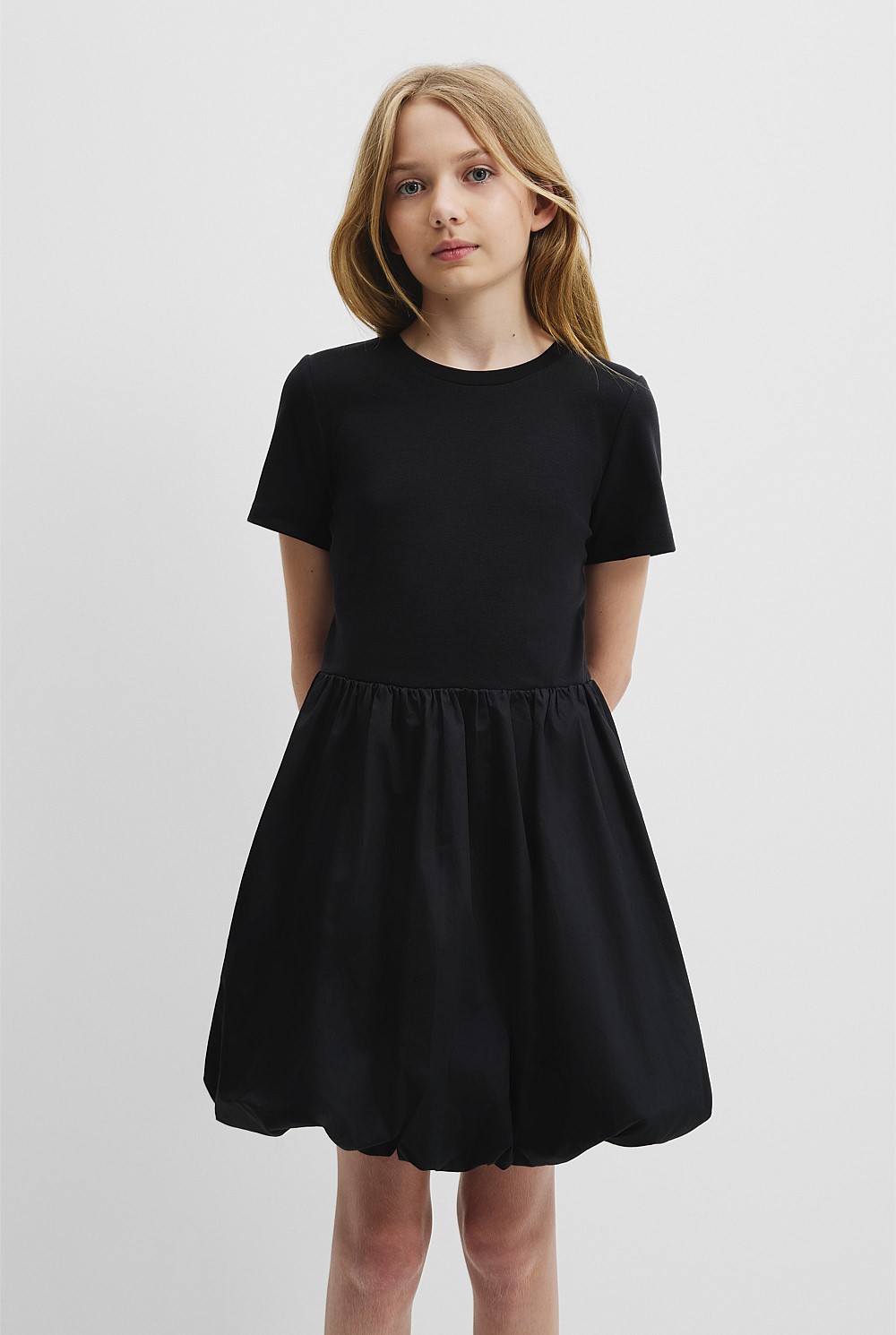 Teen Australian Cotton Bubble Hem Mini Dress