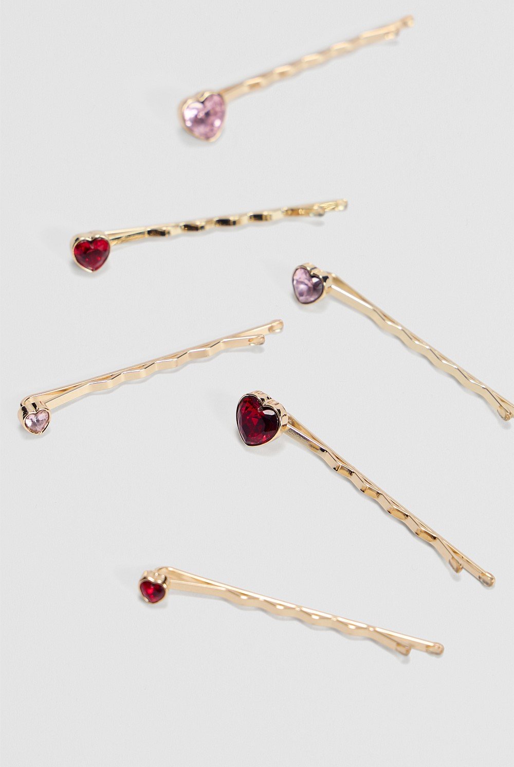 Heart Hair Pin Pack of 6