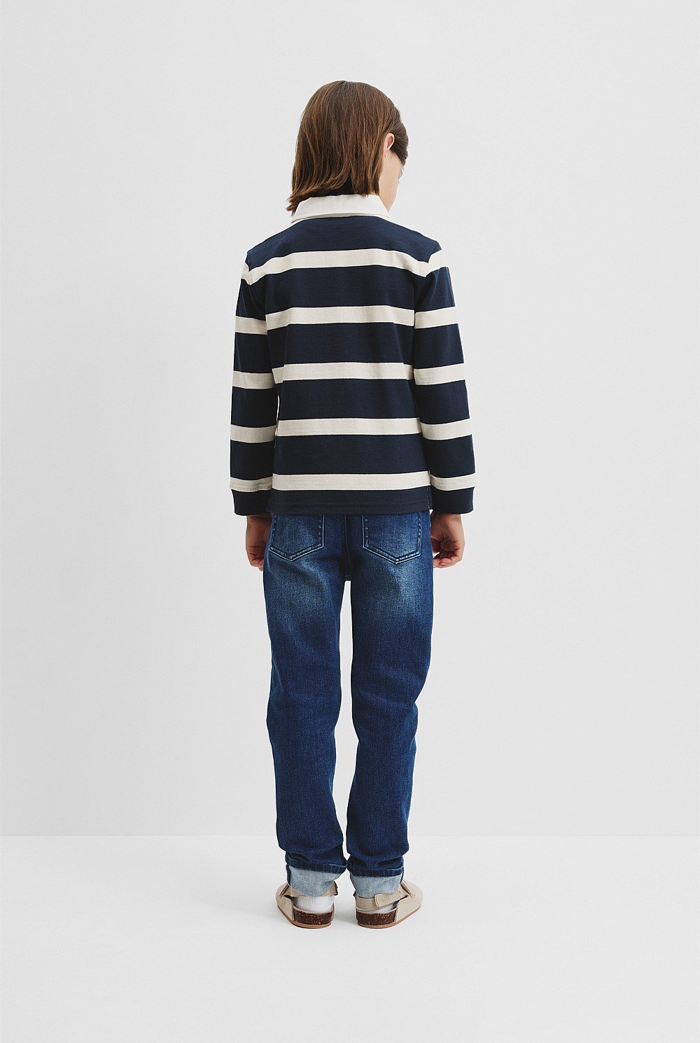 Organically Grown Cotton Stripe Rugby Top