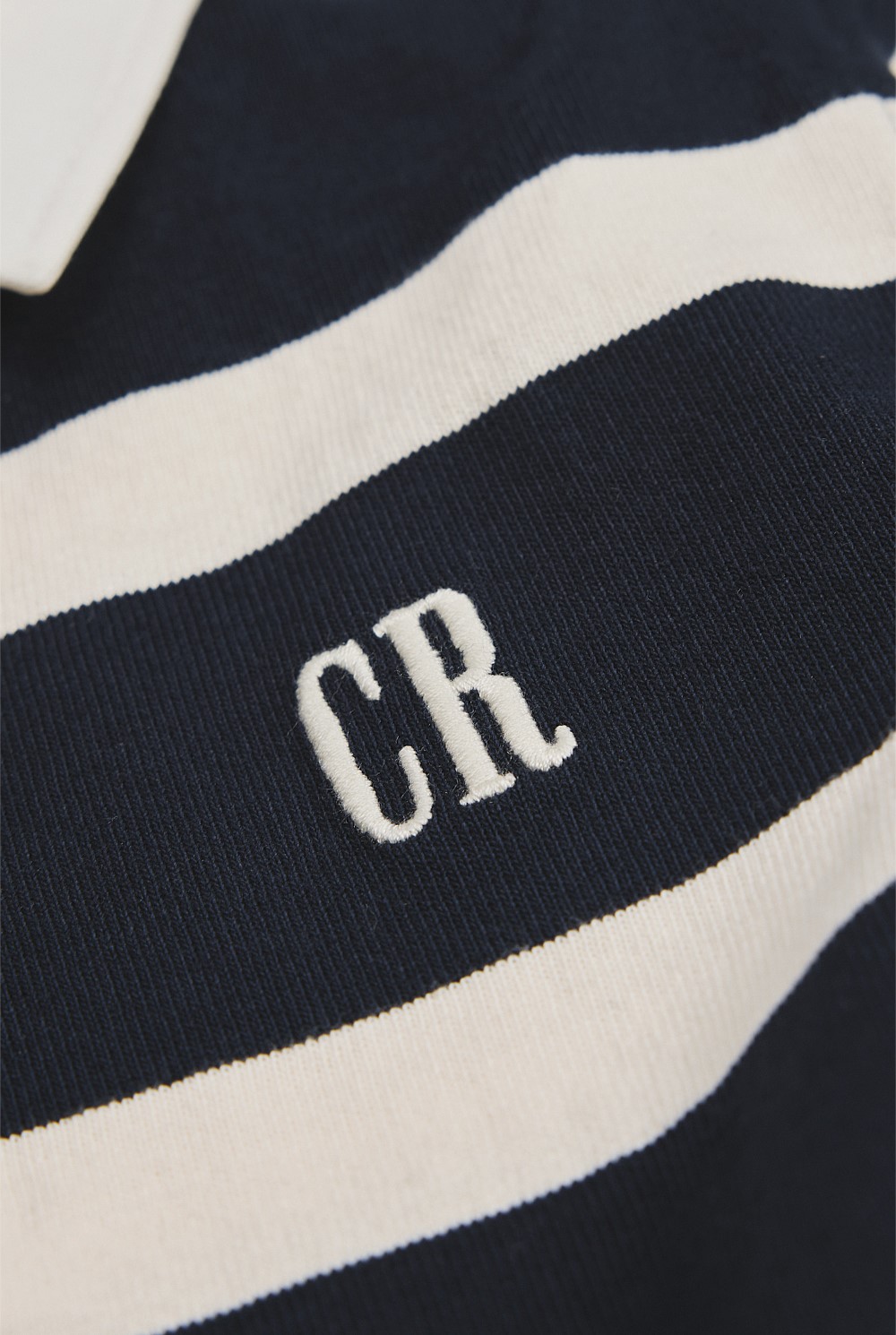 Organically Grown Cotton Stripe Rugby Top