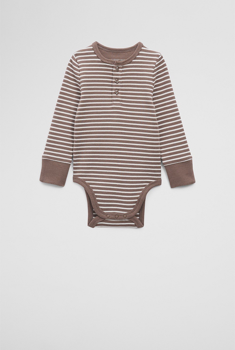 Organically Grown Cotton Rib Long Sleeve Bodysuit