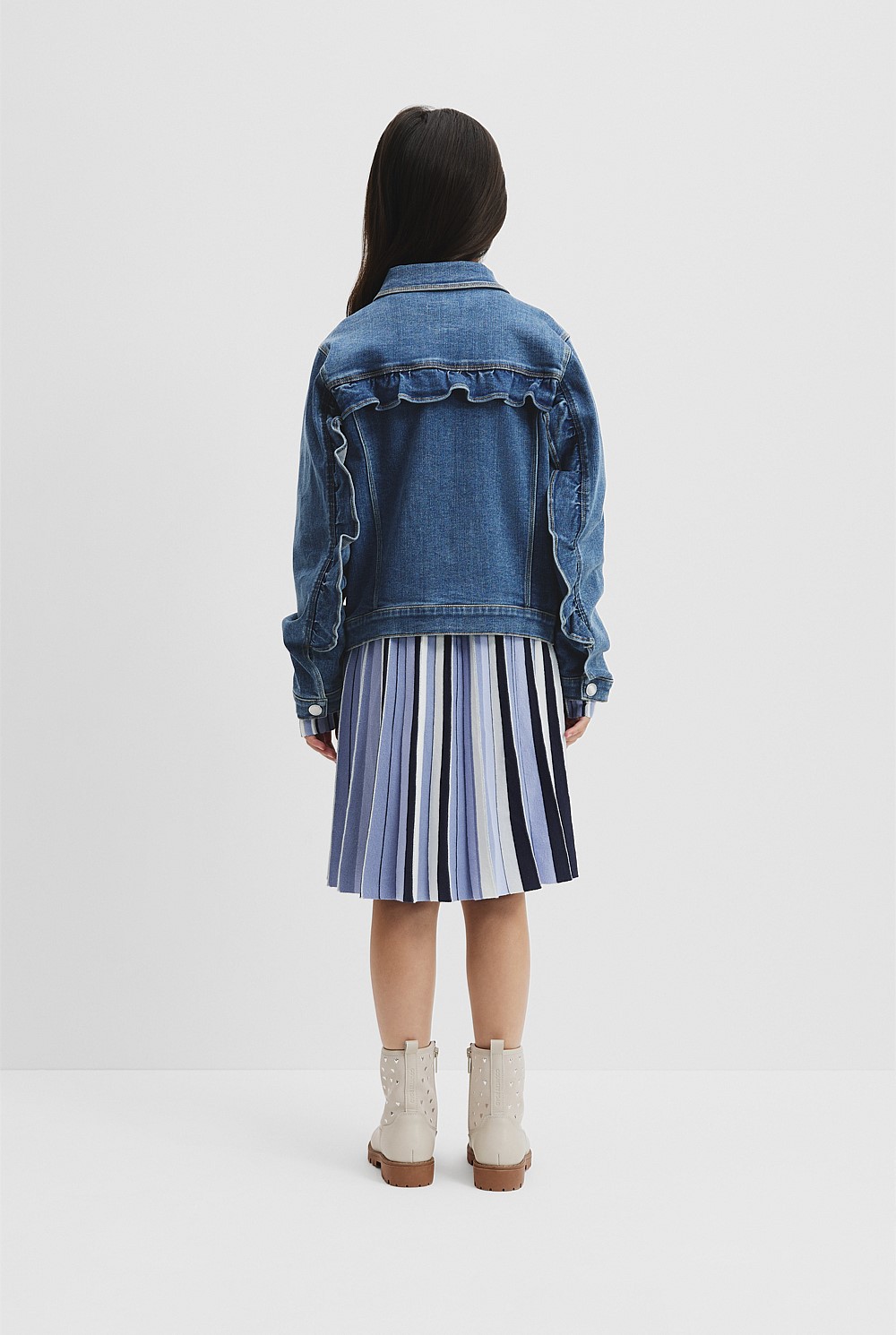 Frill Denim Jacket