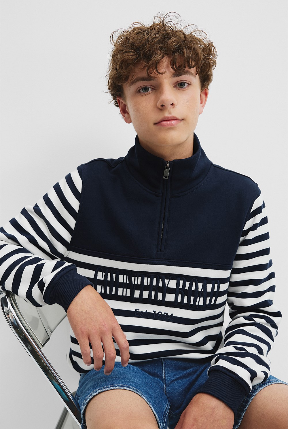 Teen Australian Cotton Heritage Half Zip Sweat