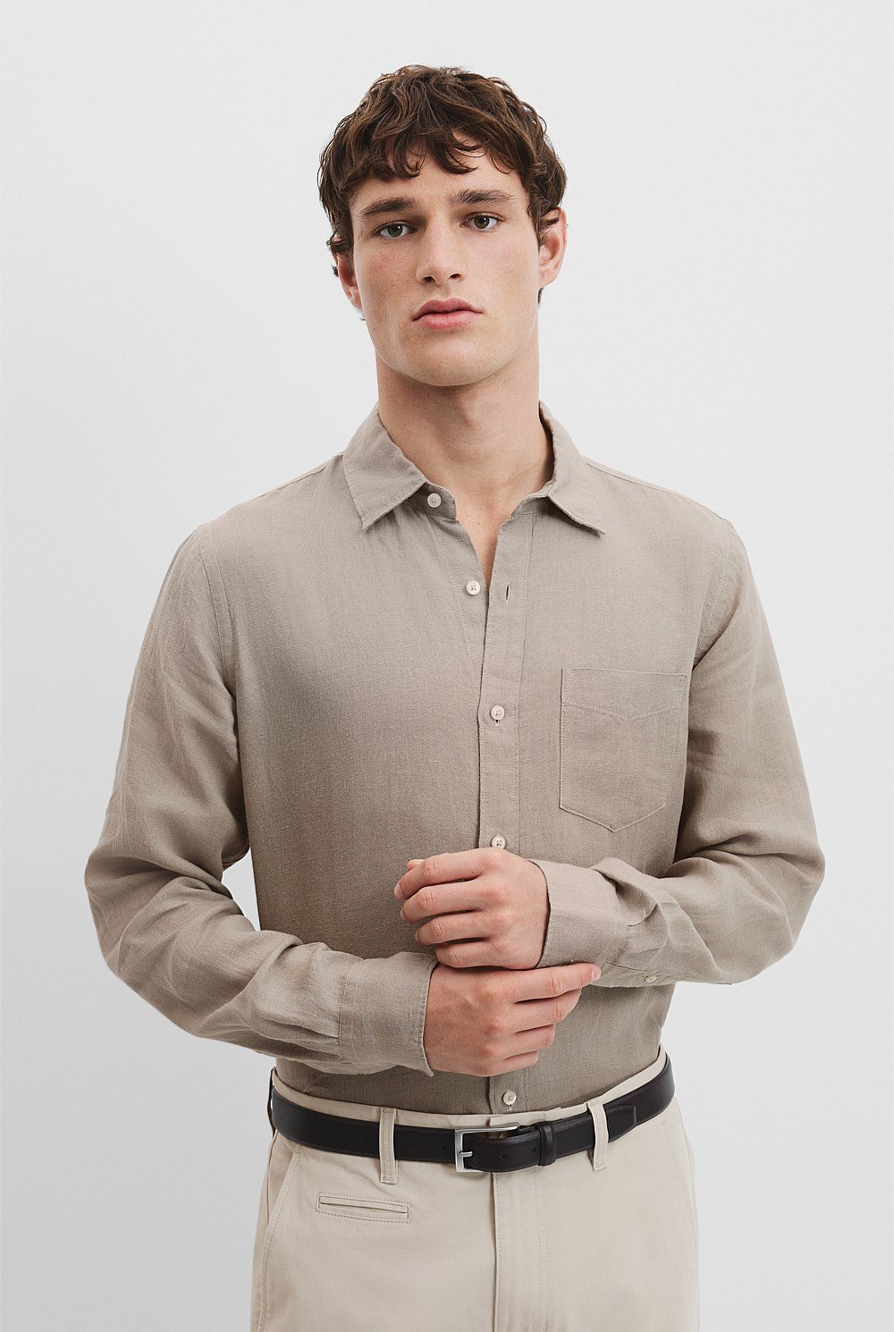 Regular Fit Organically Grown Linen Shirt